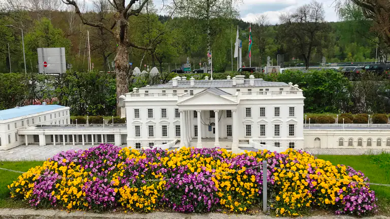 Miniature White House inside Minimundus in Klagenfurt