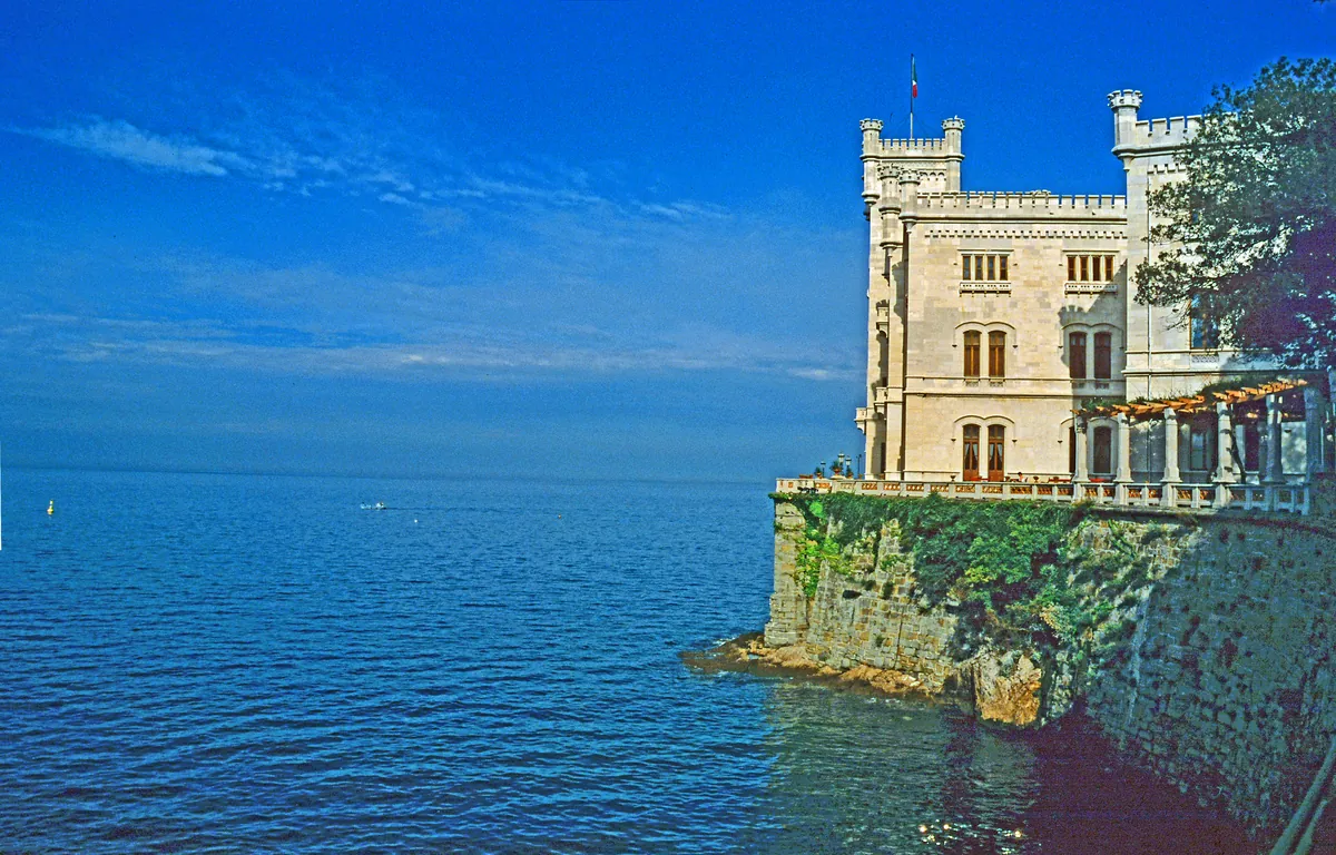 Miramare Castle beside the Adriatic Sea near Trieste
