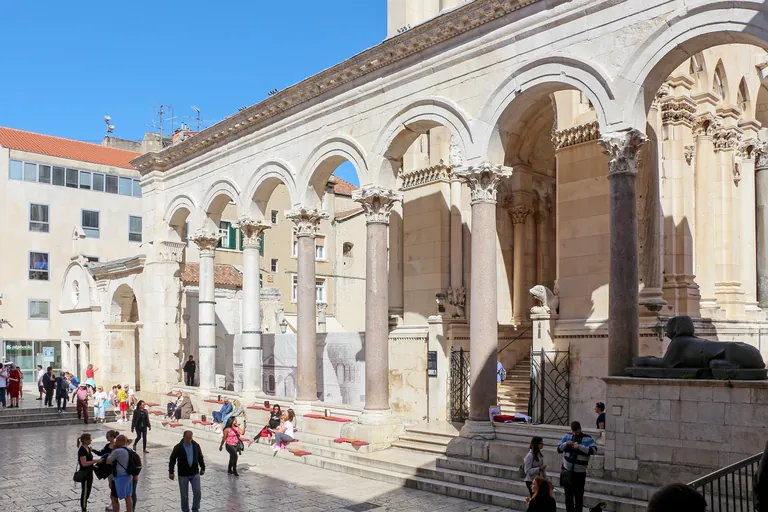 Peristyle of Diocletian’s Palace in Split
