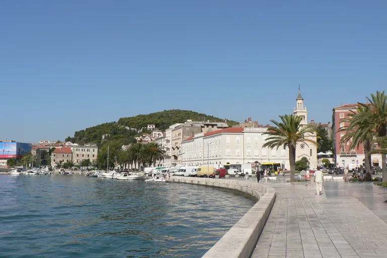 Split waterfront looking towards the Marjan peninsula