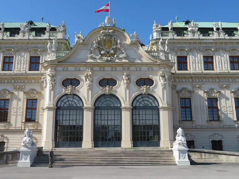 Upper Belvedere Palace and gardens in Vienna
