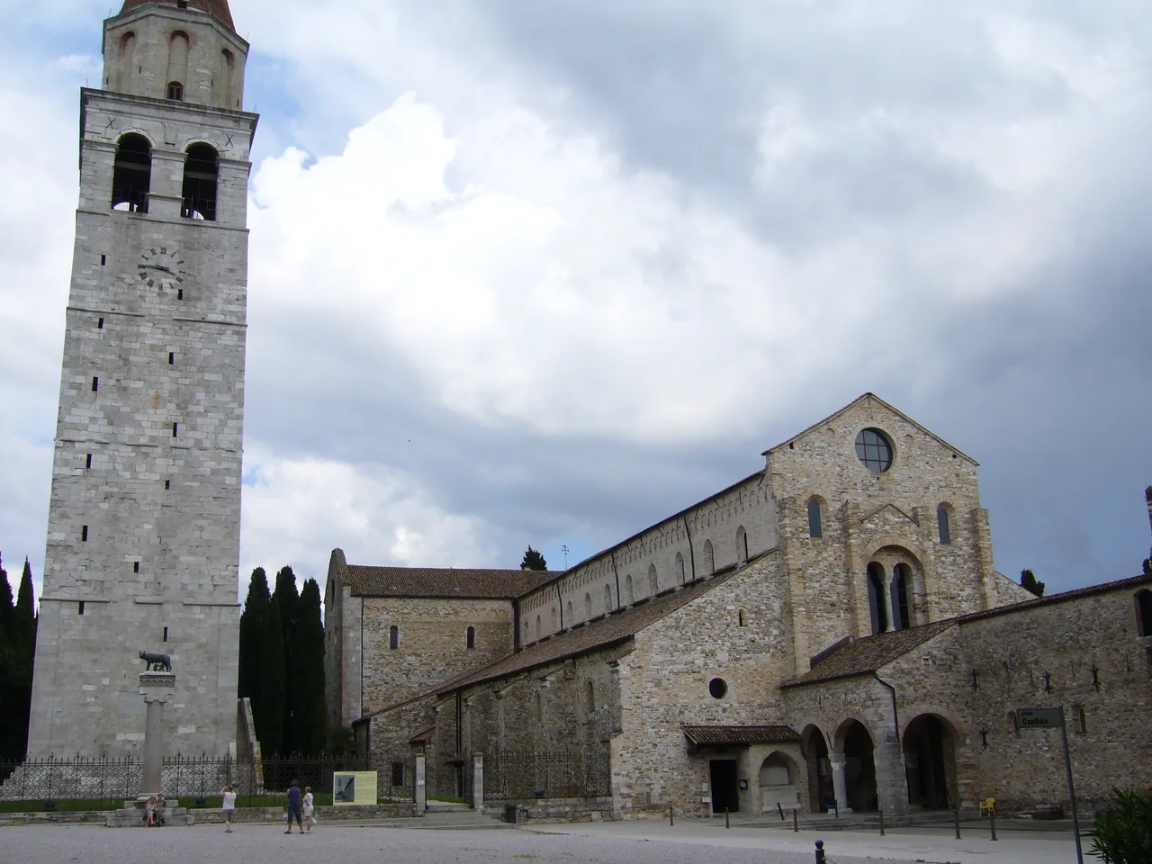 Basilica and bell tower in Aquileia